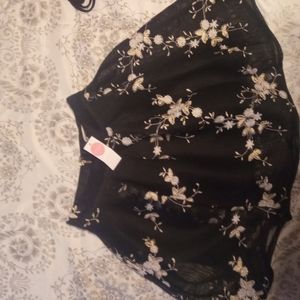 Chelsea mesh floral embroidered skirt